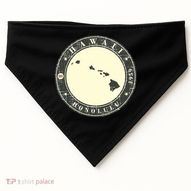 Hawaii Retro USA-Made Doggie Bandana
