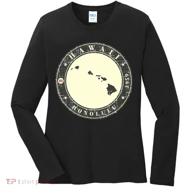 Hawaii Retro Women's Long Sleeve Shirt