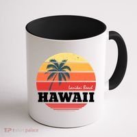 Hawaii Retro Circle Coffee Mug thumb 1