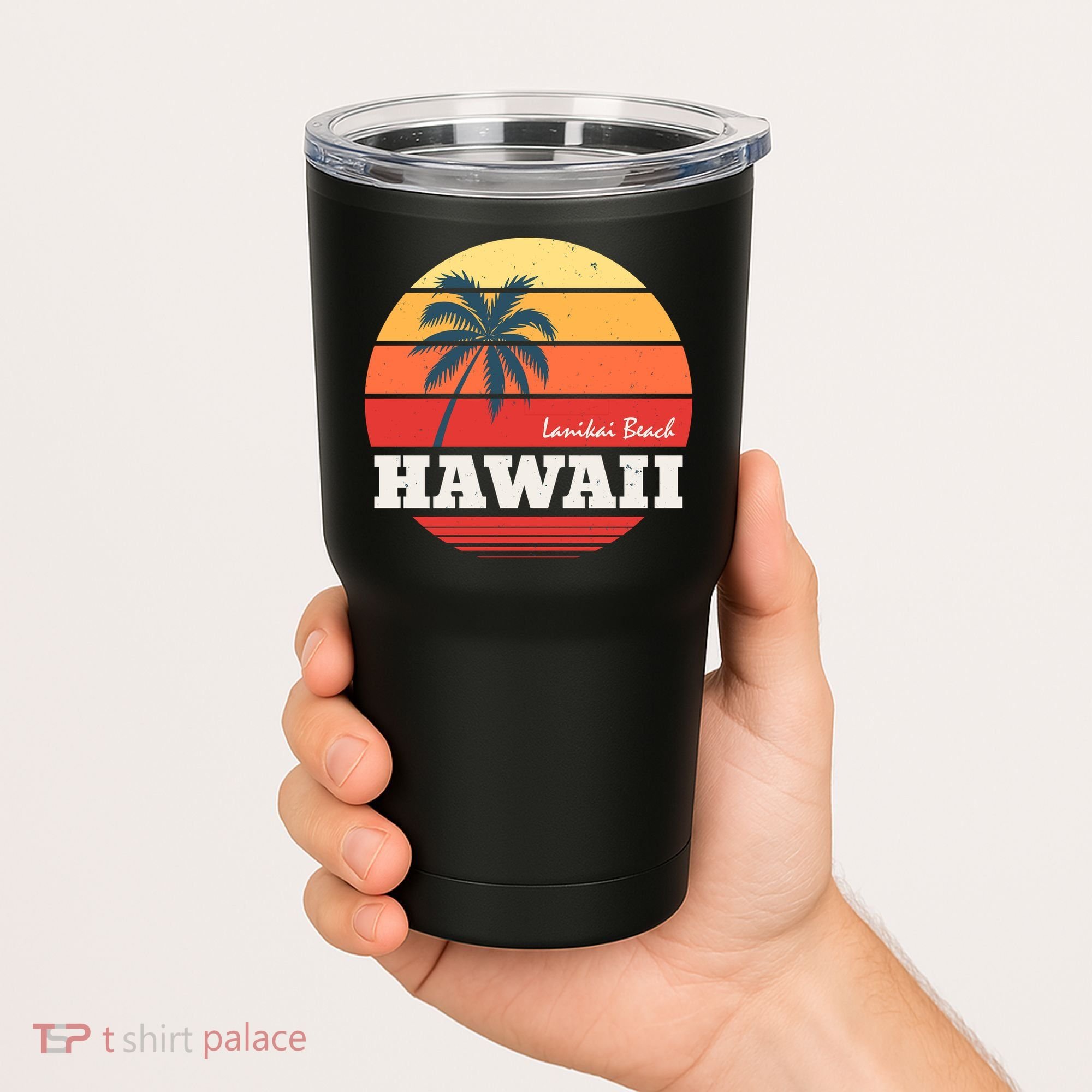 Hawaii Retro Circle Tumbler