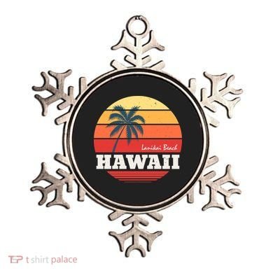 Hawaii Retro Circle Ornament