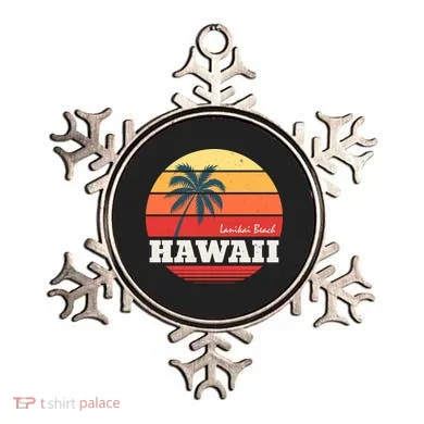 Hawaii Retro Circle Ornament