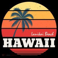 Hawaii Retro Circle Ornament thumb 1