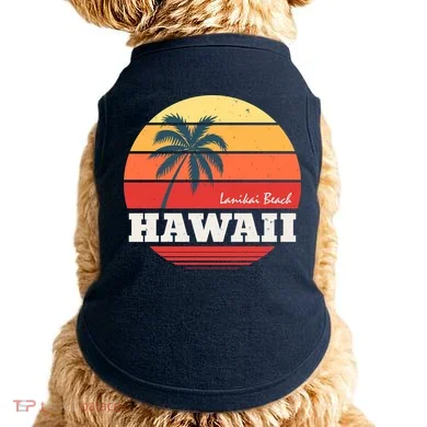 Hawaii Retro Circle Doggie Tank