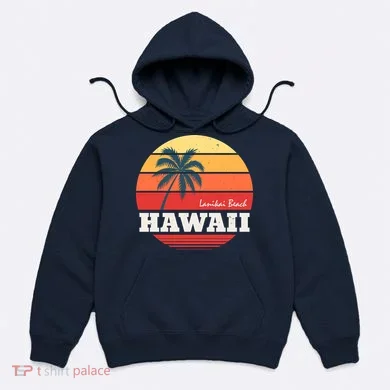 Hawaii Retro Circle Hoodie