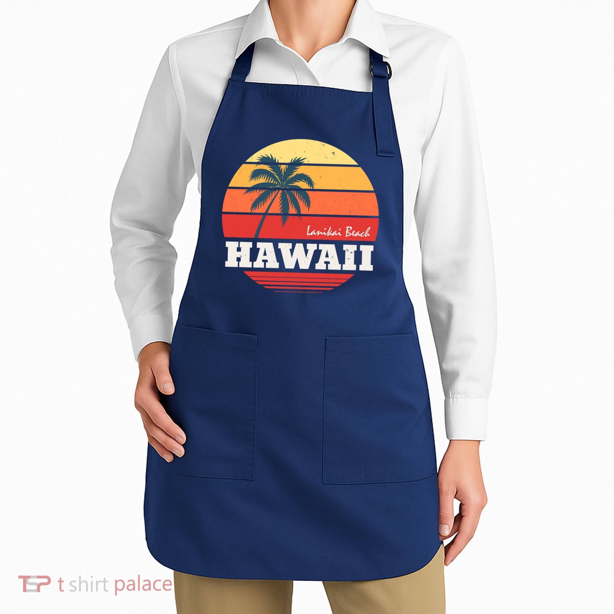 Hawaii Retro Circle Apron