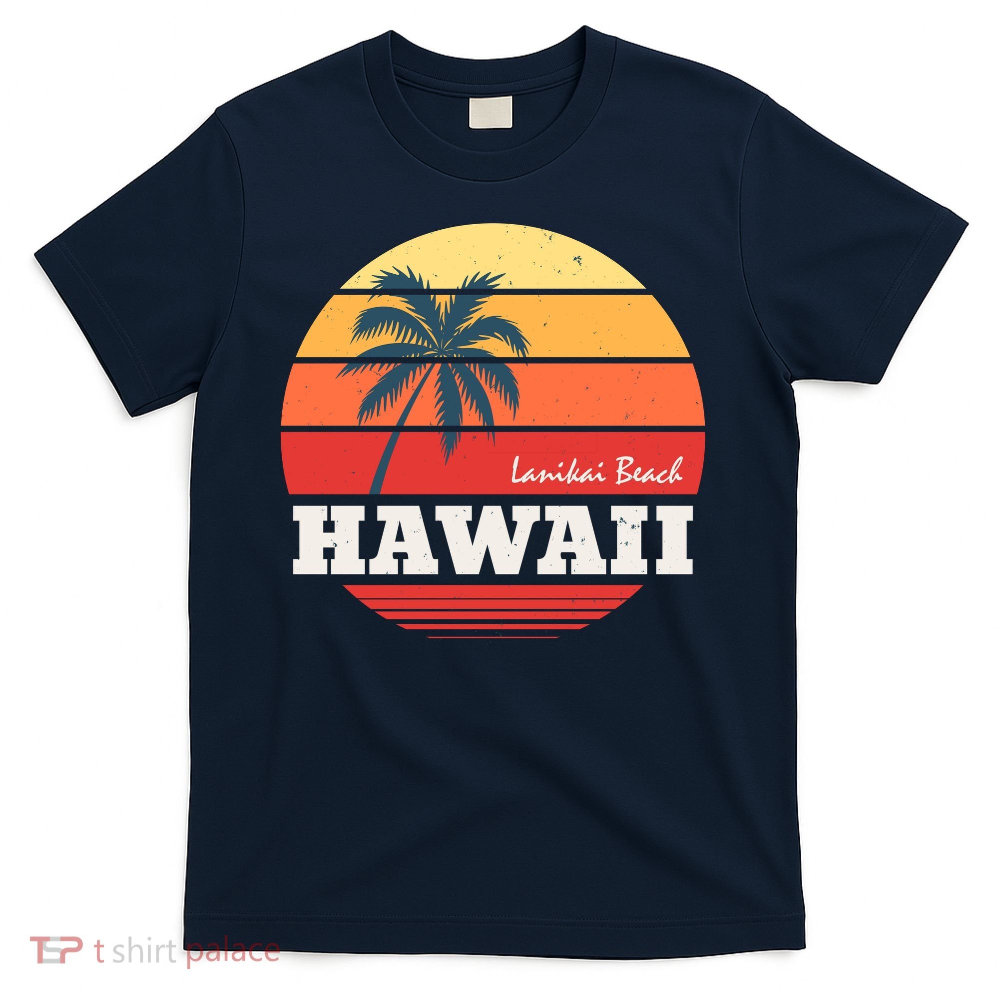 Hawaii Retro Circle T-Shirt