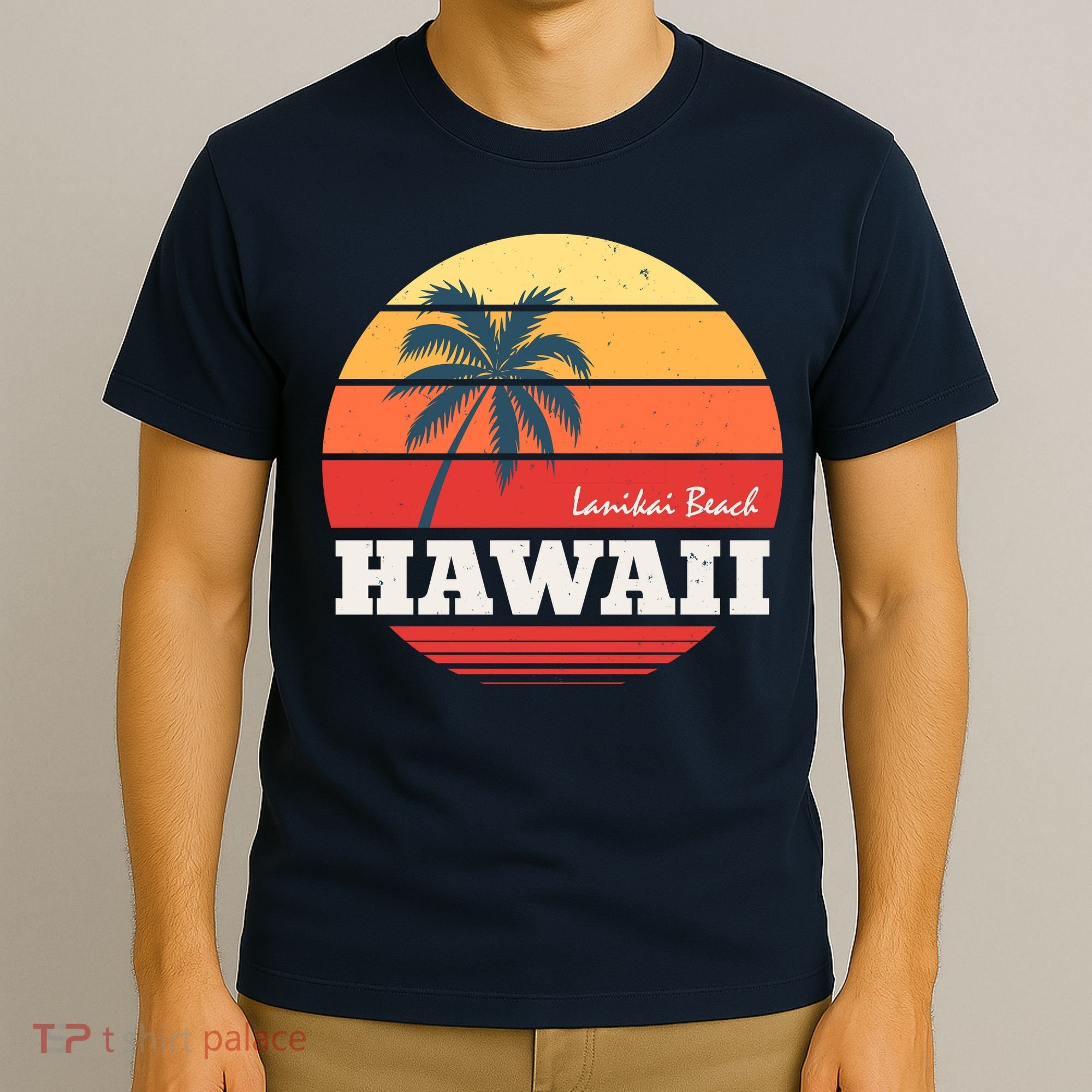 Hawaii Retro Circle T-Shirt