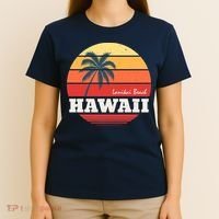 Hawaii Retro Circle T-Shirt thumb 4