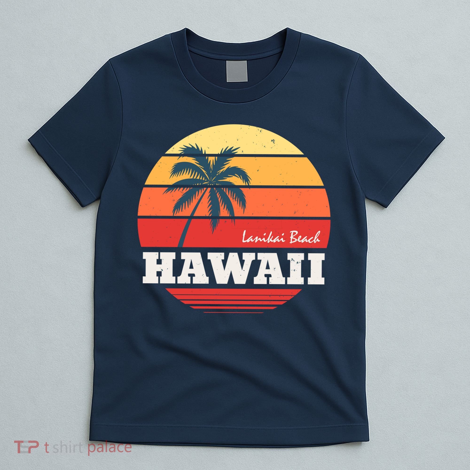 Hawaii Retro Circle T-Shirt