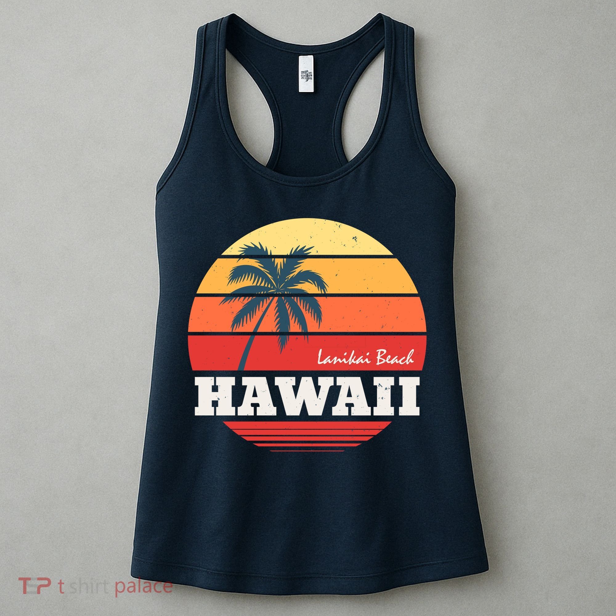 Hawaii Retro Circle Women's Tank Top