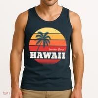 Hawaii Retro Circle Tank Top thumb 3