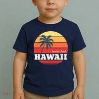 Hawaii Retro Circle Toddler T-Shirt thumb 2