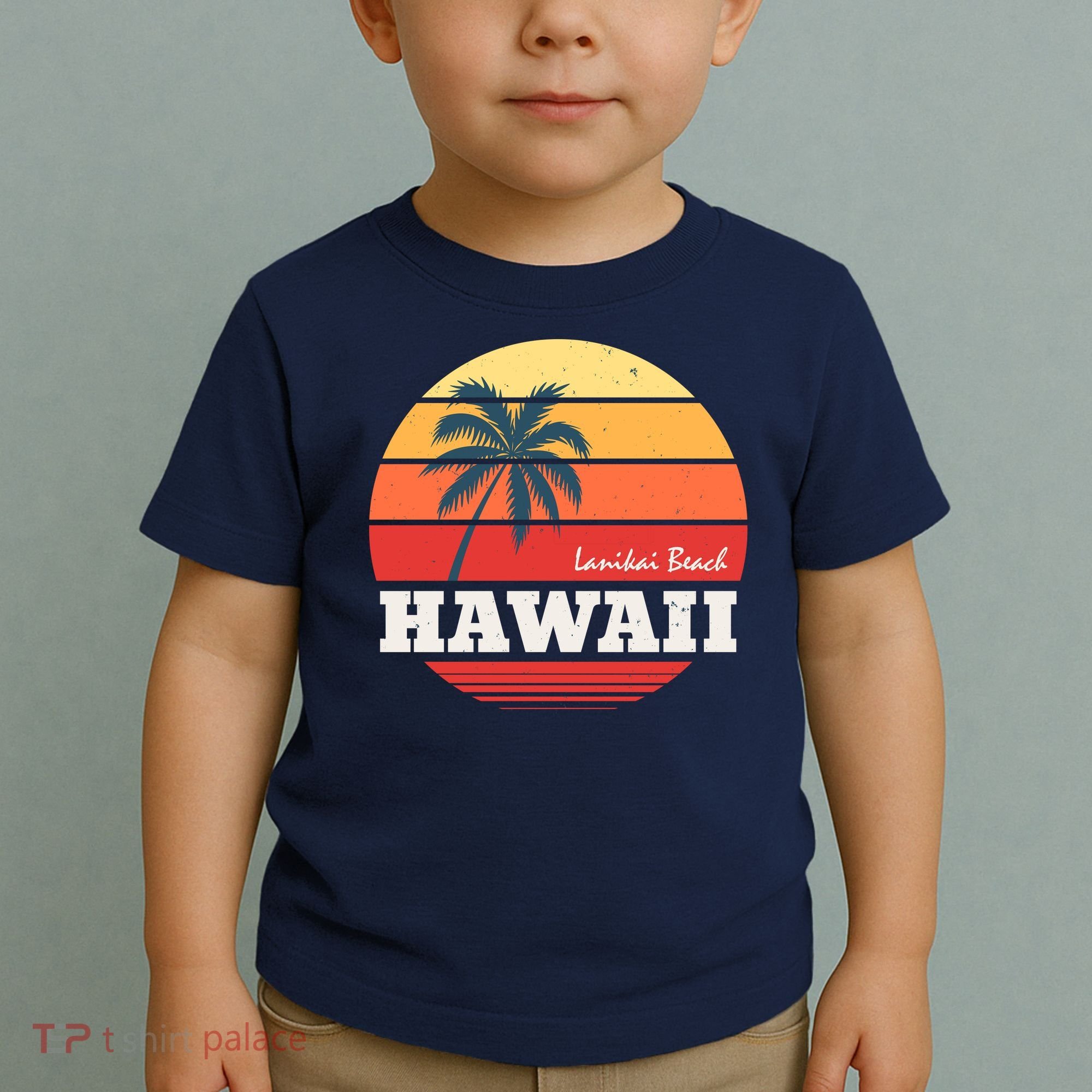 Hawaii Retro Circle Toddler T-Shirt