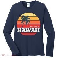 Hawaii Retro Circle Women's Long Sleeve Shirt thumb 0