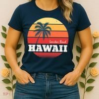 Hawaii Retro Circle Women's T-Shirt thumb 2