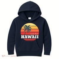 Hawaii Retro Circle Kids Hoodie thumb 0