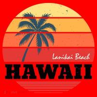 Hawaii Retro Circle Santa Hat thumb 1