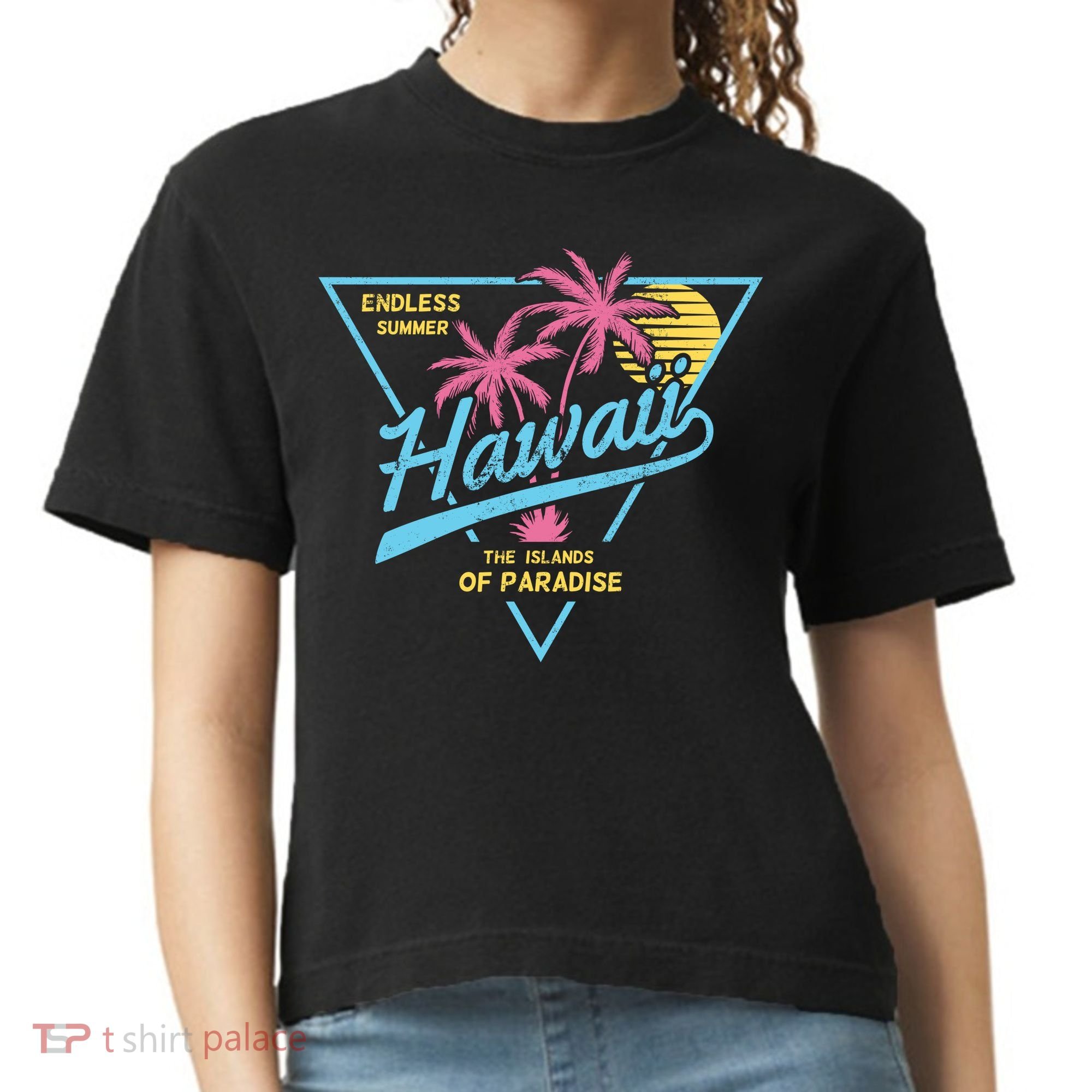 Hawaii Retro Classic  Comfort Colors Boxy T-Shirt