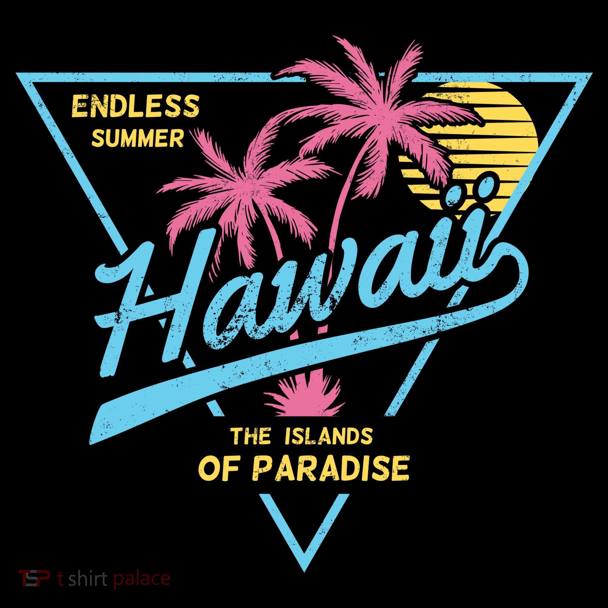Hawaii Retro Classic  Cropped Pullover Crew
