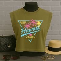 Hawaii Retro Classic  Garment-Dyed Women's Muscle Tee thumb 3