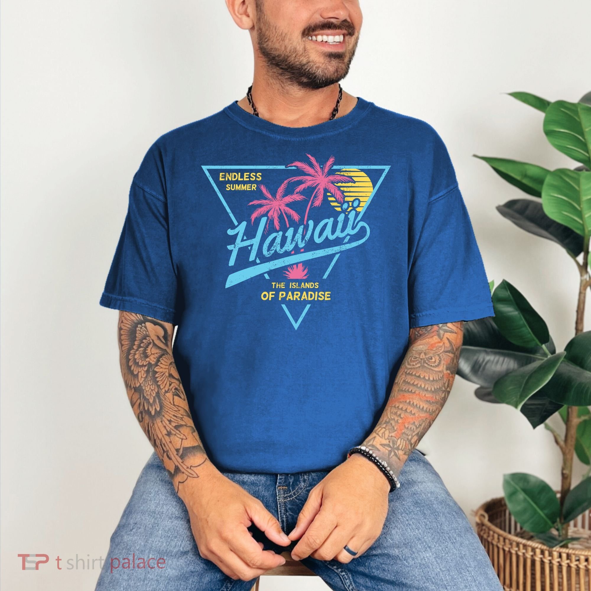 Hawaii Retro Classic  Comfort Colors T-Shirt
