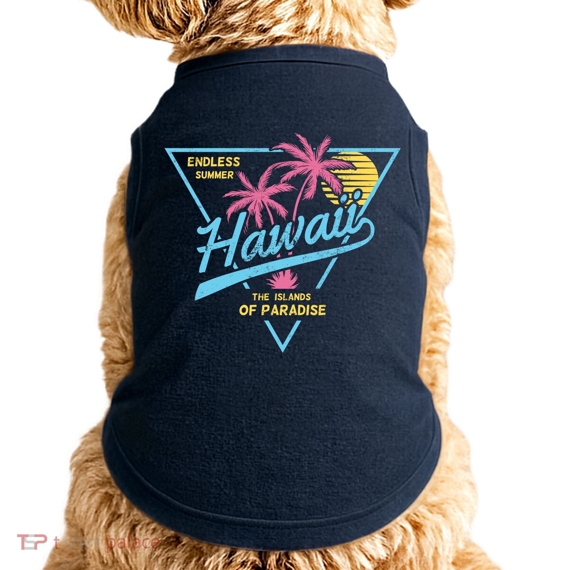 Hawaii Retro Classic  Doggie Tank