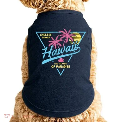 Hawaii Retro Classic  Doggie Tank
