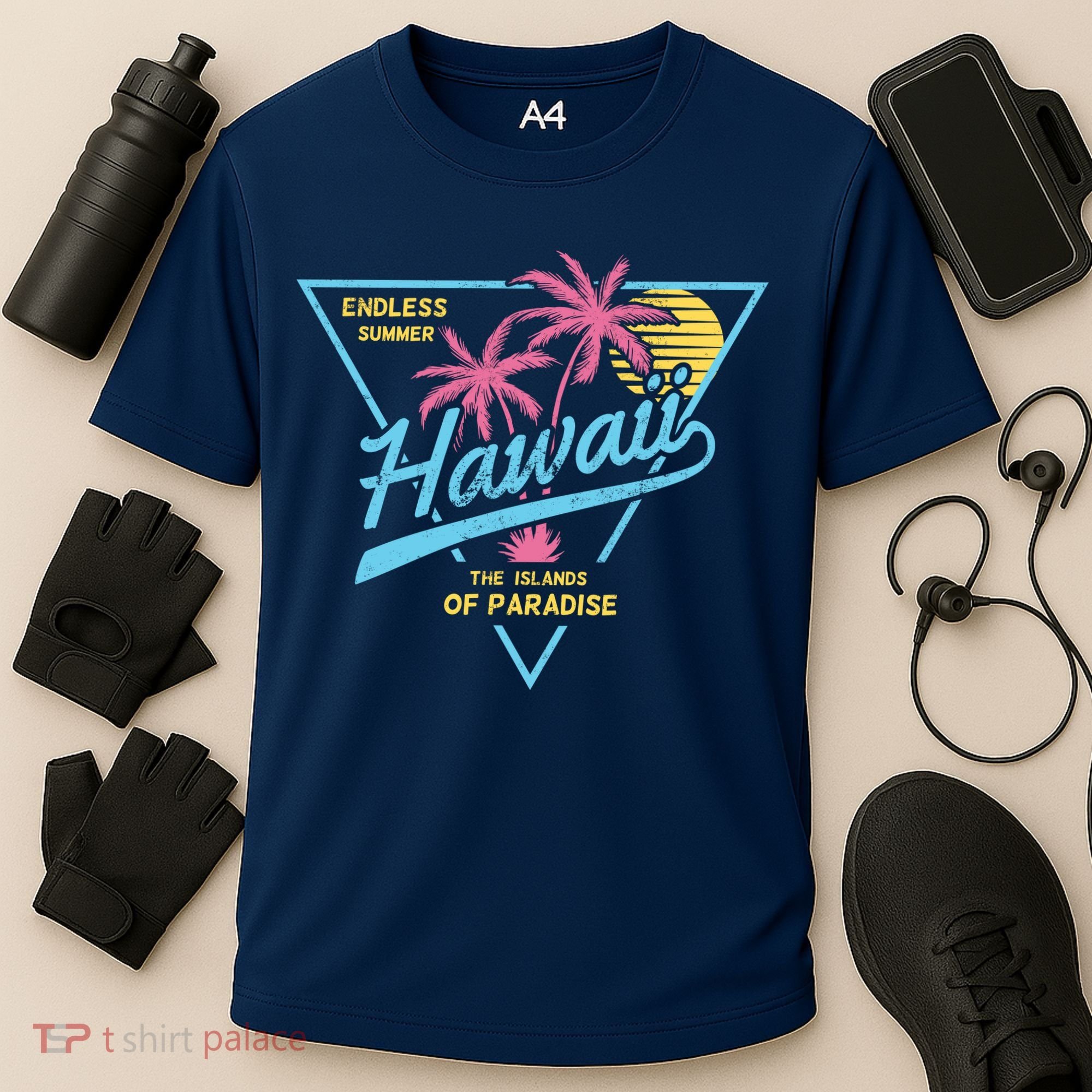 Hawaii Retro Classic  Cooling Performance Crew T-Shirt