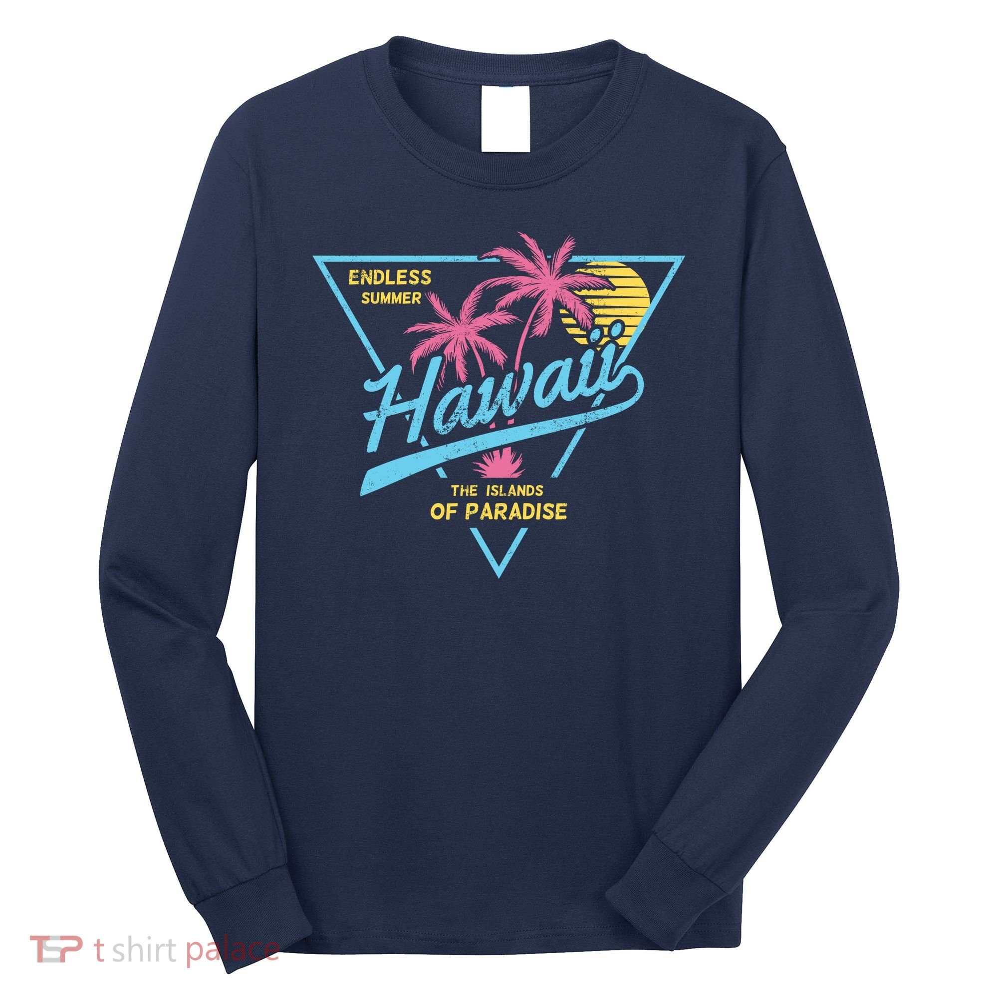 Hawaii Retro Classic  Long Sleeve Shirt