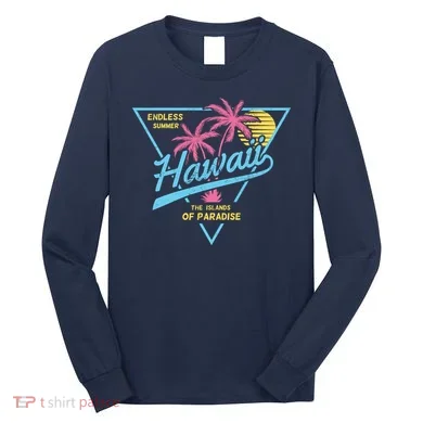 Hawaii Retro Classic  Long Sleeve Shirt