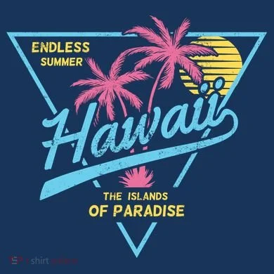 Hawaii Retro Classic  Women's Hoodie