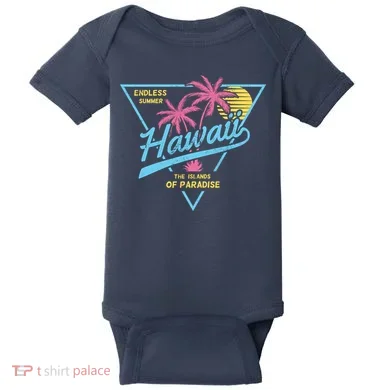 Hawaii Retro Classic  Baby Bodysuit