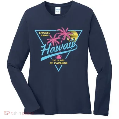 Hawaii Retro Classic  Women's Long Sleeve Shirt