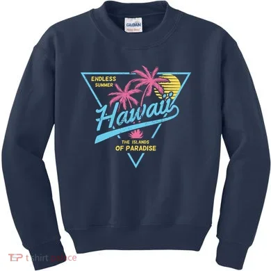 Hawaii Retro Classic  Kids Sweatshirt