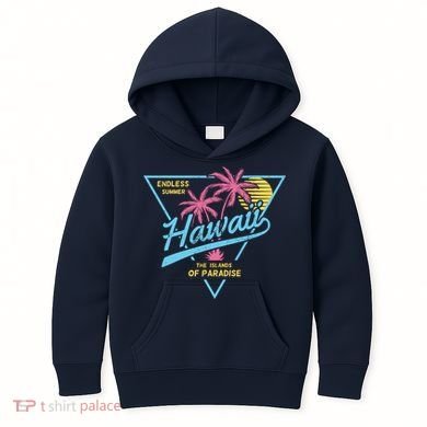 Hawaii Retro Classic  Kids Hoodie