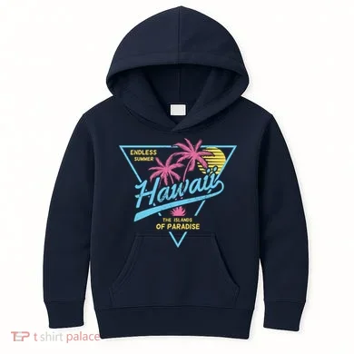 Hawaii Retro Classic  Kids Hoodie