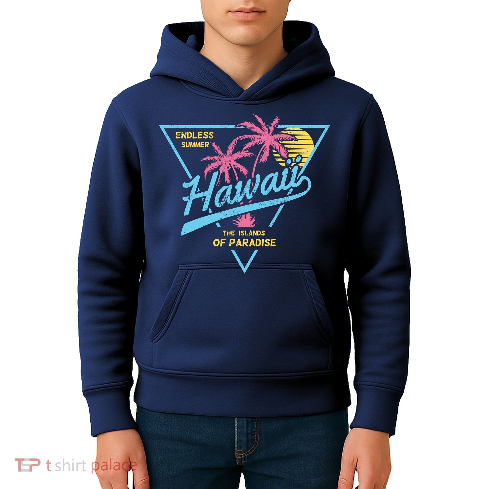 Hawaii Retro Classic  Kids Hoodie