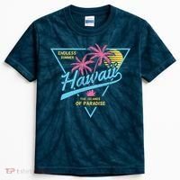 Hawaii Retro Classic  Kids Tie-Dye T-Shirt thumb 0