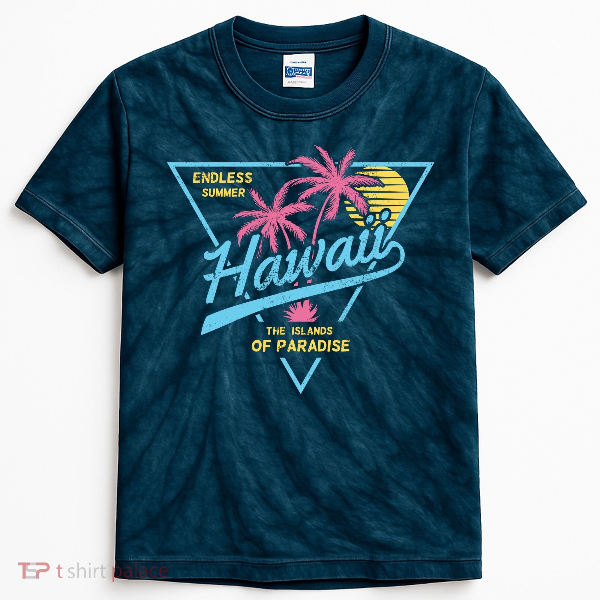 Hawaii Retro Classic  Kids Tie-Dye T-Shirt