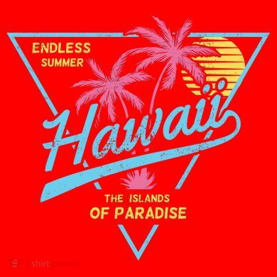 Hawaii Retro Classic  Santa Hat