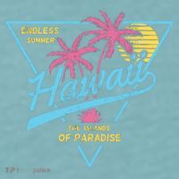 Hawaii Retro Classic  Sueded Cloud Jersey T-Shirt thumb 2