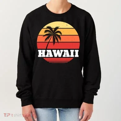 Hawaii Retro Sun Women's Sweatshirt