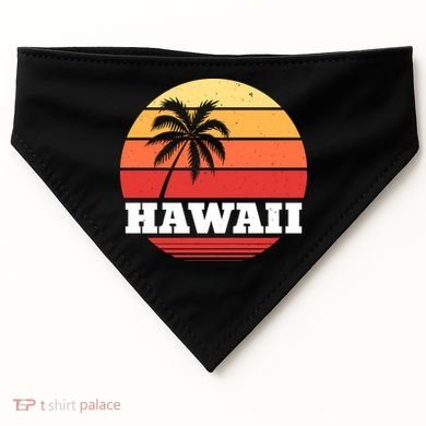 Hawaii Retro Sun USA-Made Doggie Bandana