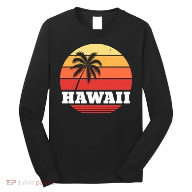 Hawaii Retro Sun Long Sleeve Shirt