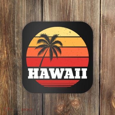 Hawaii Retro Sun Coaster