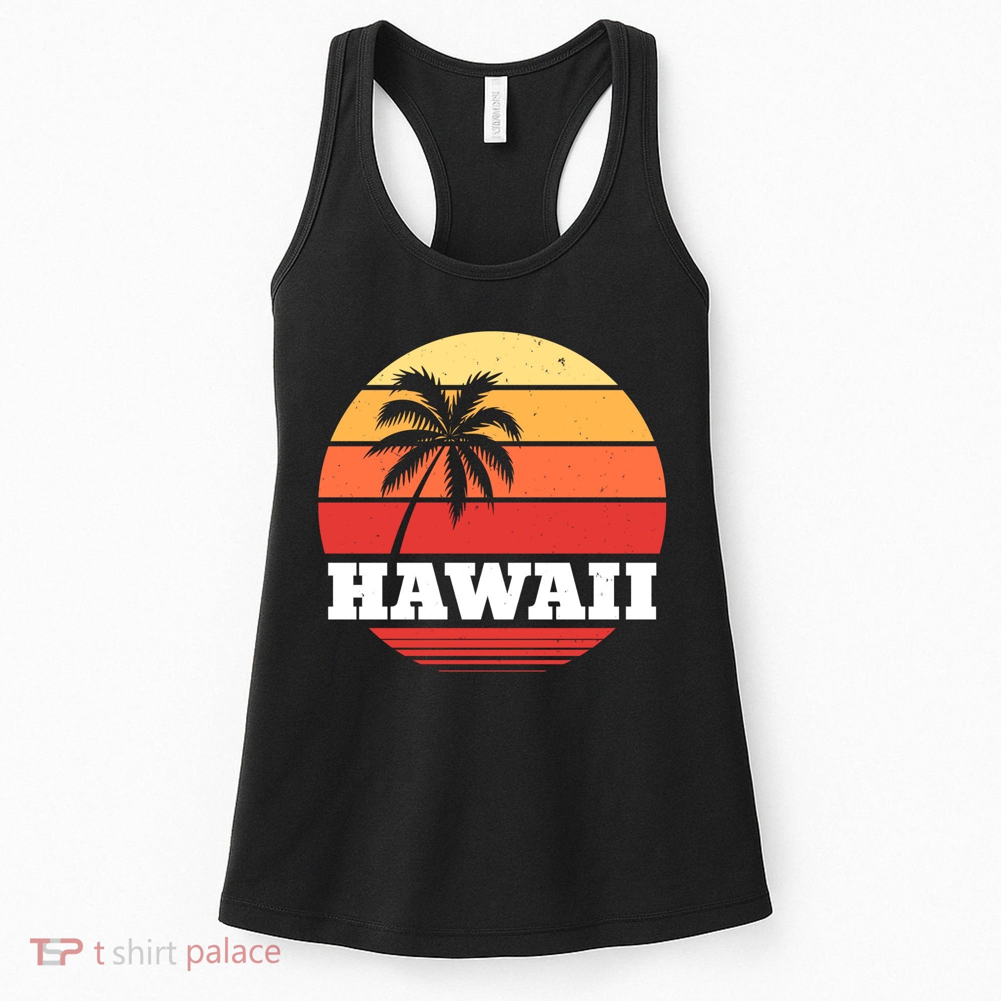 Hawaii Retro Sun Women's Tank Top