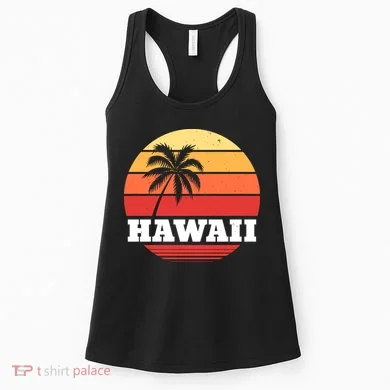 Hawaii Retro Sun Women's Tank Top