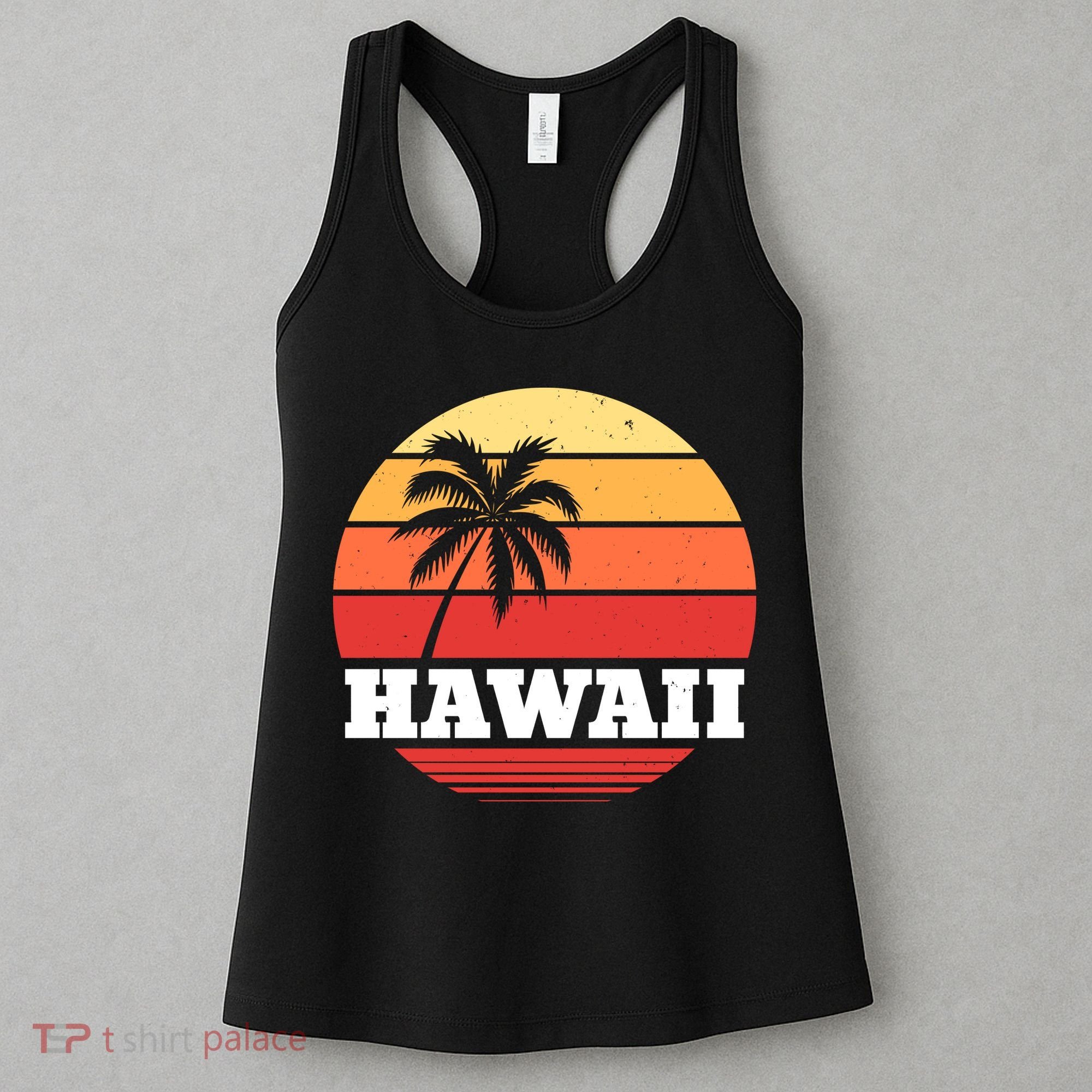 Hawaii Retro Sun Women's Tank Top