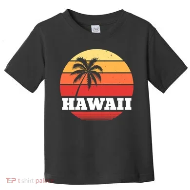 Hawaii Retro Sun Toddler T-Shirt
